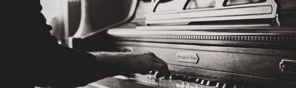 Practicing piano